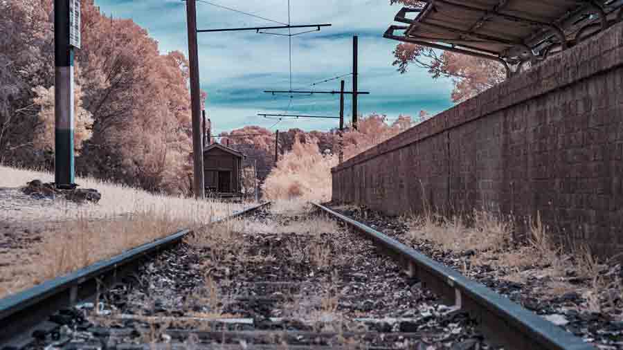 Tramway Museum Royal National Park Tram Station - Infrared Photography
